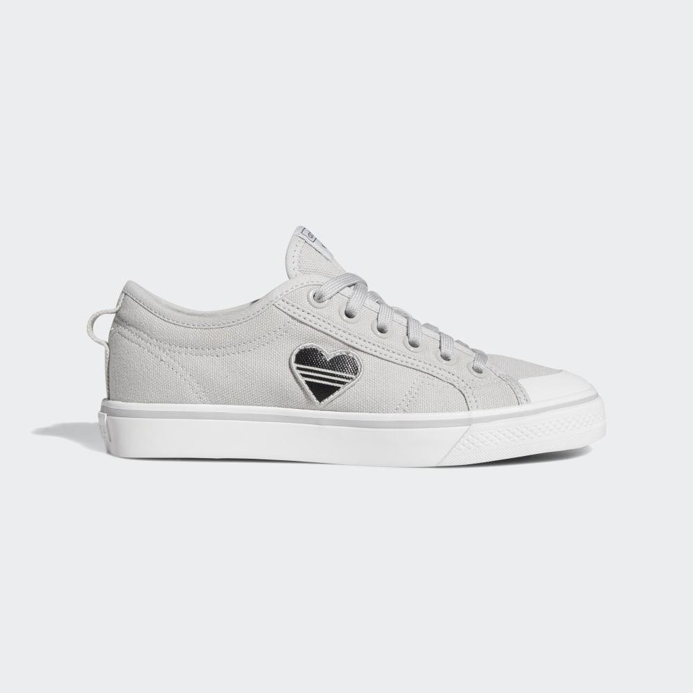 Originals Adidas Nizza Trefoil Dama Romania - Gri/Albi/Negrii EF5073